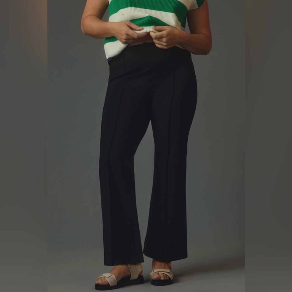 Maeve Black Boot-Cut Pants